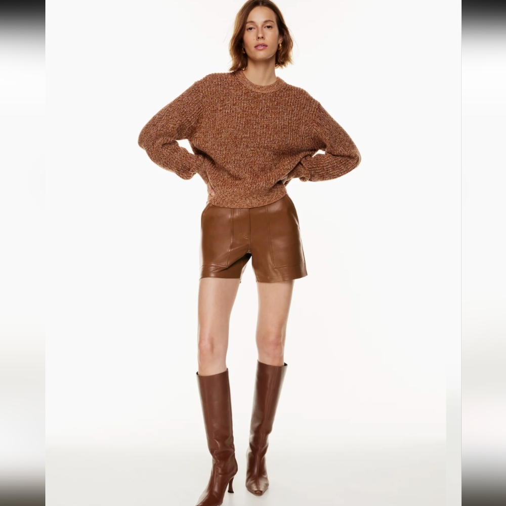 *LAST CHANCE* Butter soft utility leather shorts